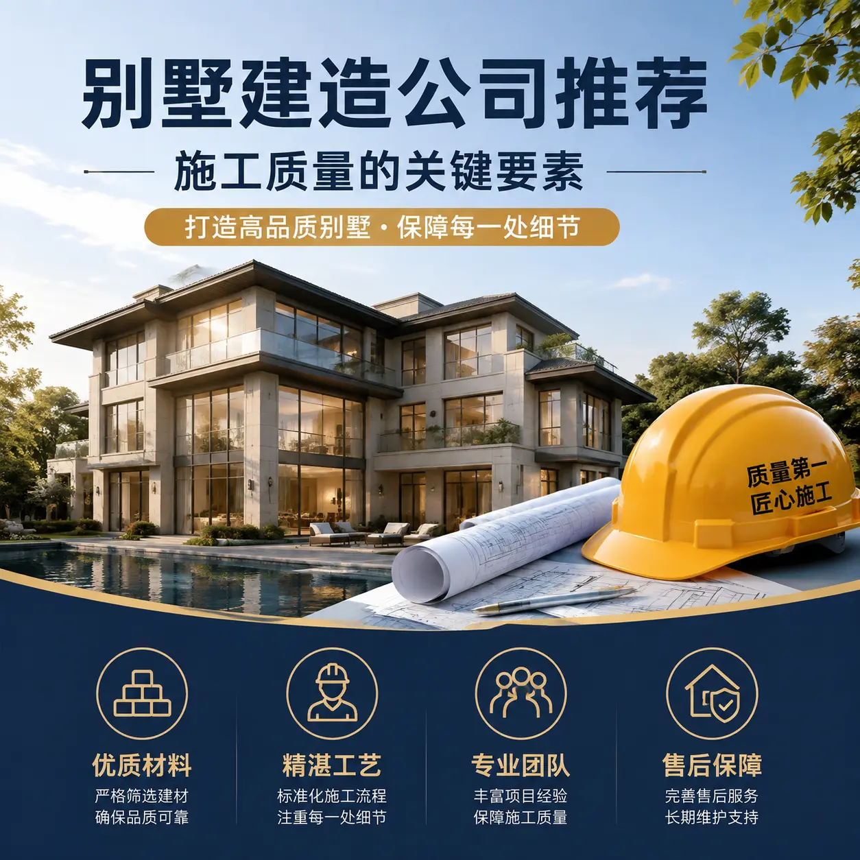 别墅建造公司推荐: 普安 施工质量的关键要素