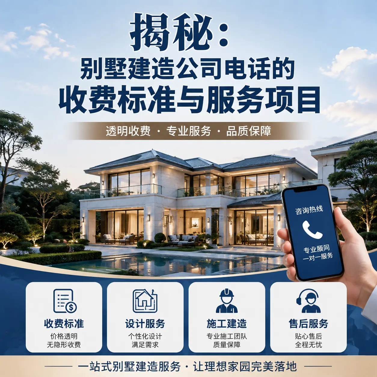 揭秘：普安别墅建造公司电话的收费标准与服务项目