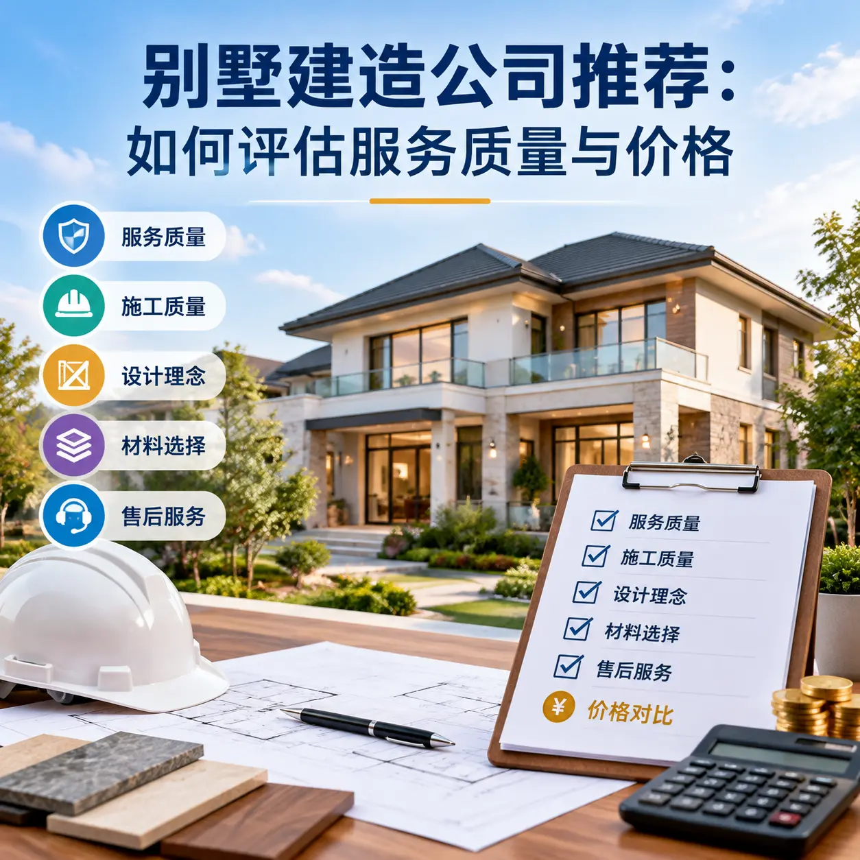 别墅建造公司推荐:如何评估服务质量与价格