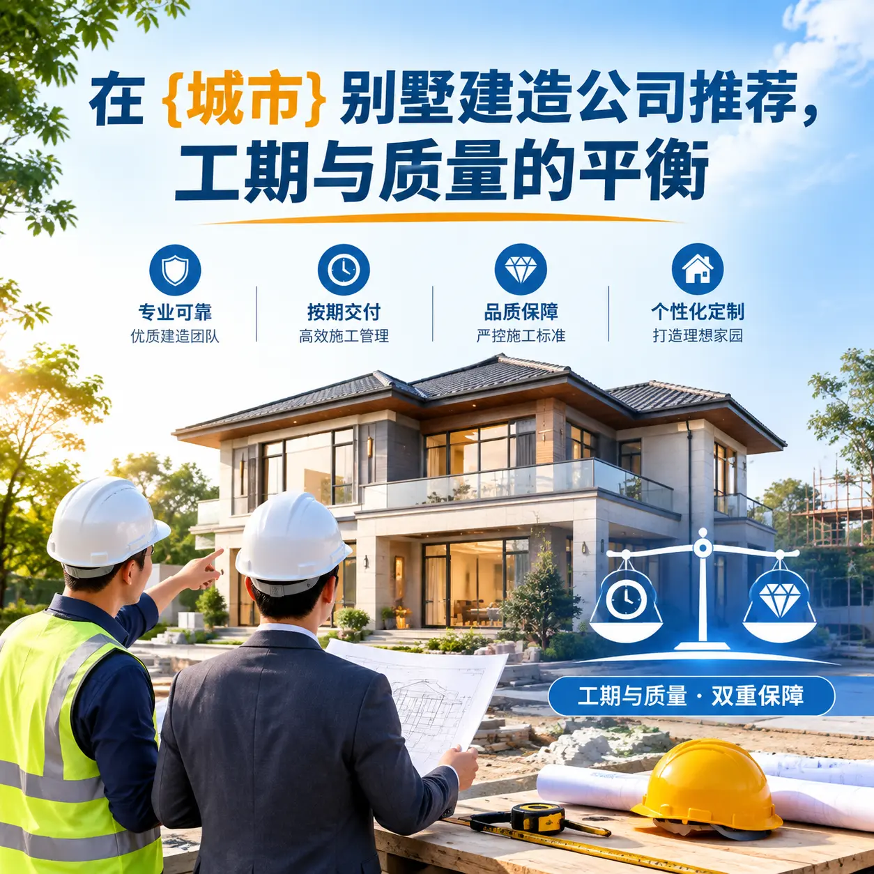 在 普安 别墅建造公司推荐，工期与质量的平衡