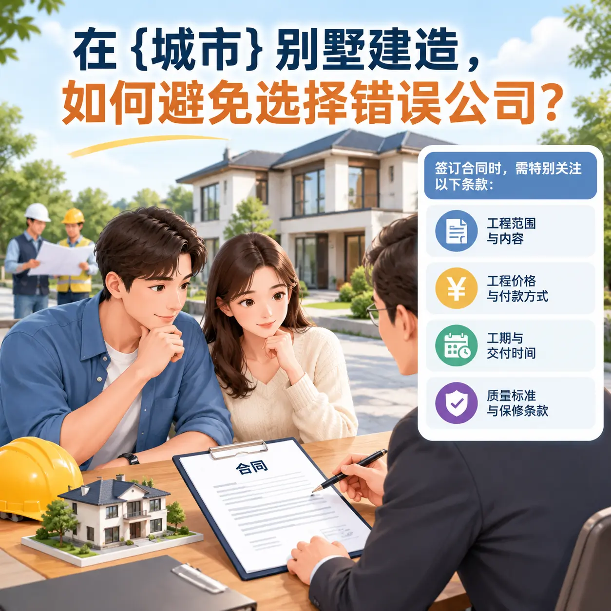 在 普安 别墅建造，如何避免选择错误公司？