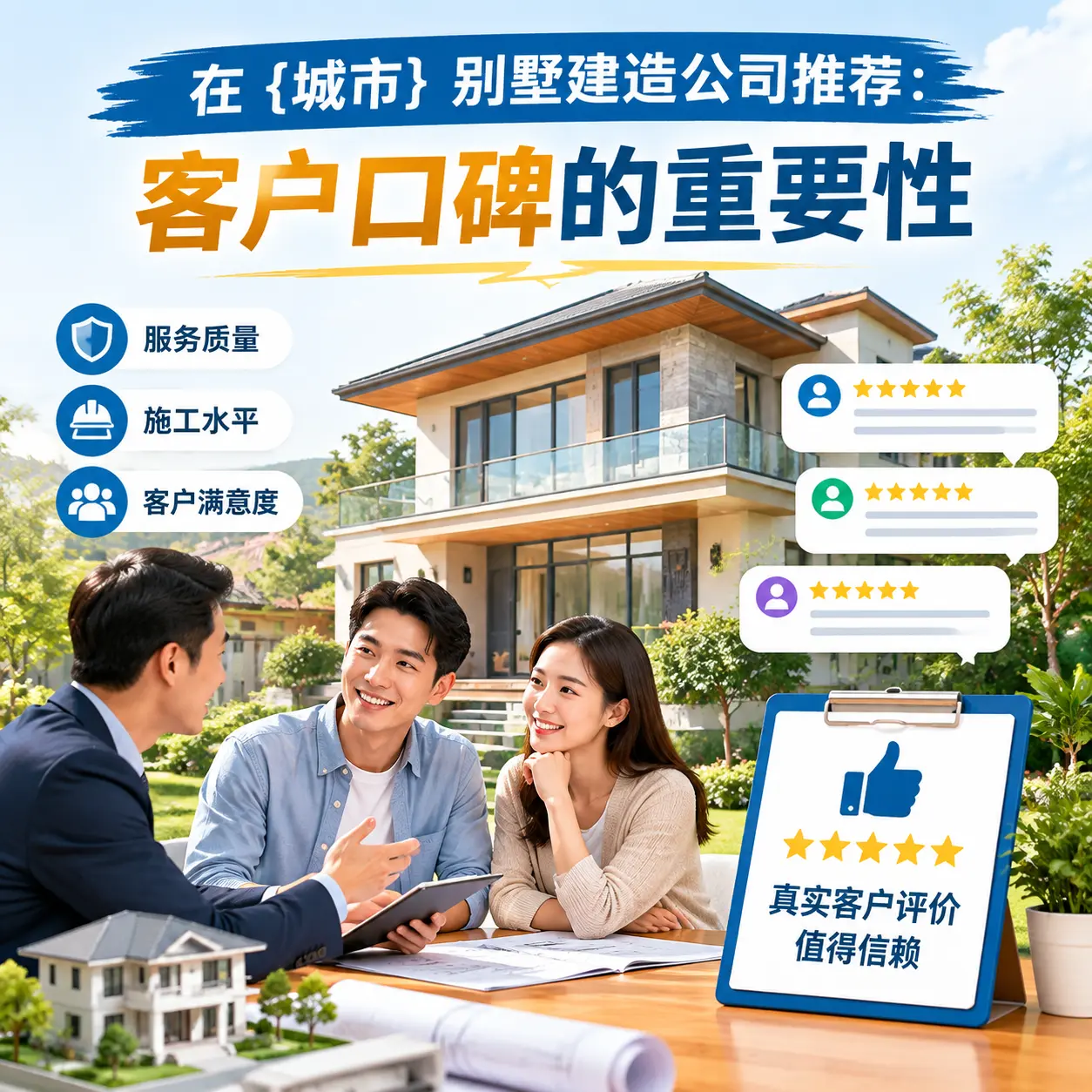 在 普安 别墅建造公司推荐:客户口碑的重要性