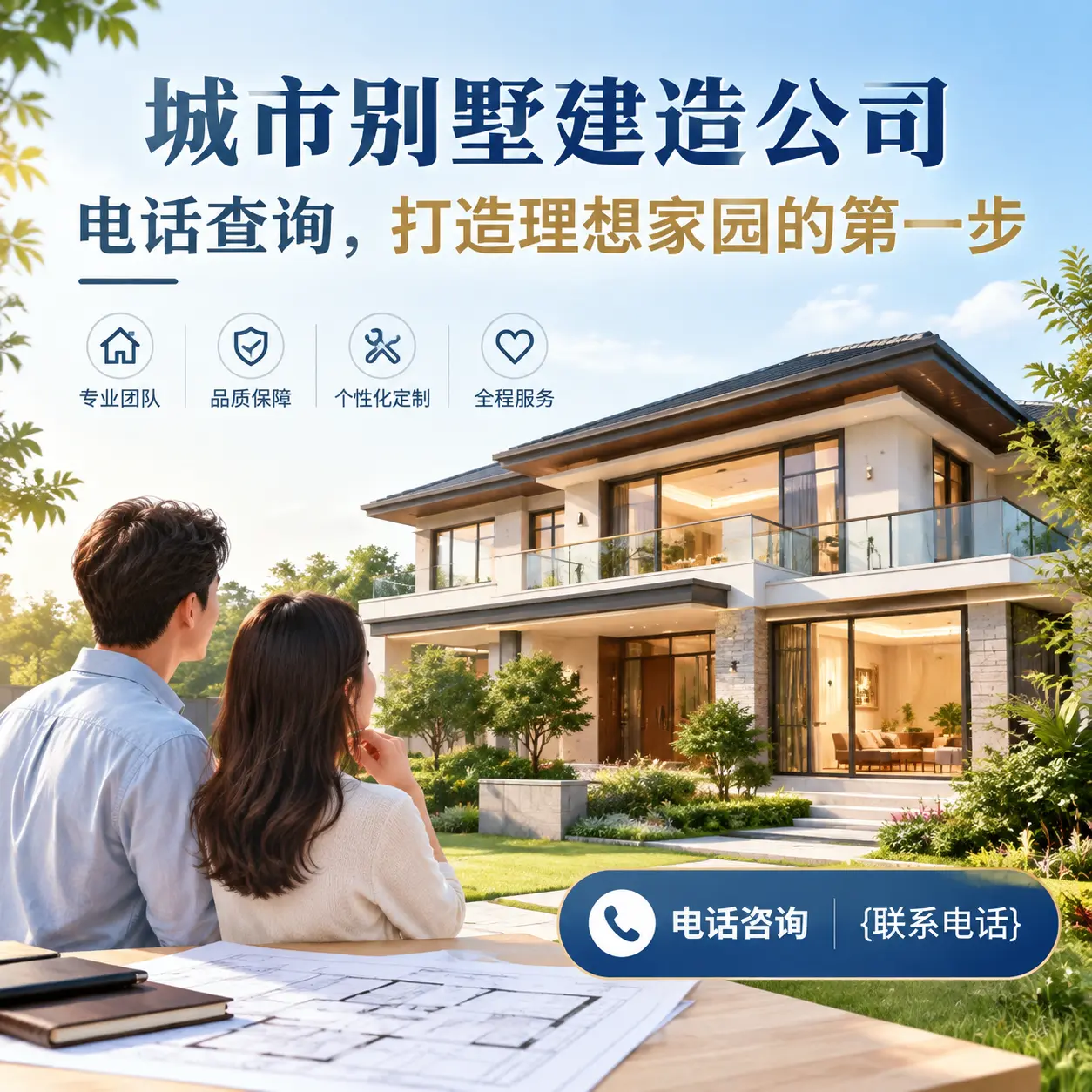 普安别墅建造公司电话查询,打造理想家园的第一步