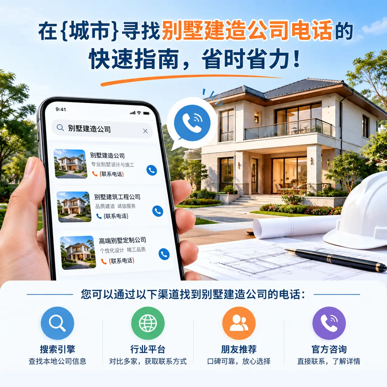 在普安寻找别墅建造公司电话的快速指南,省时省力!
