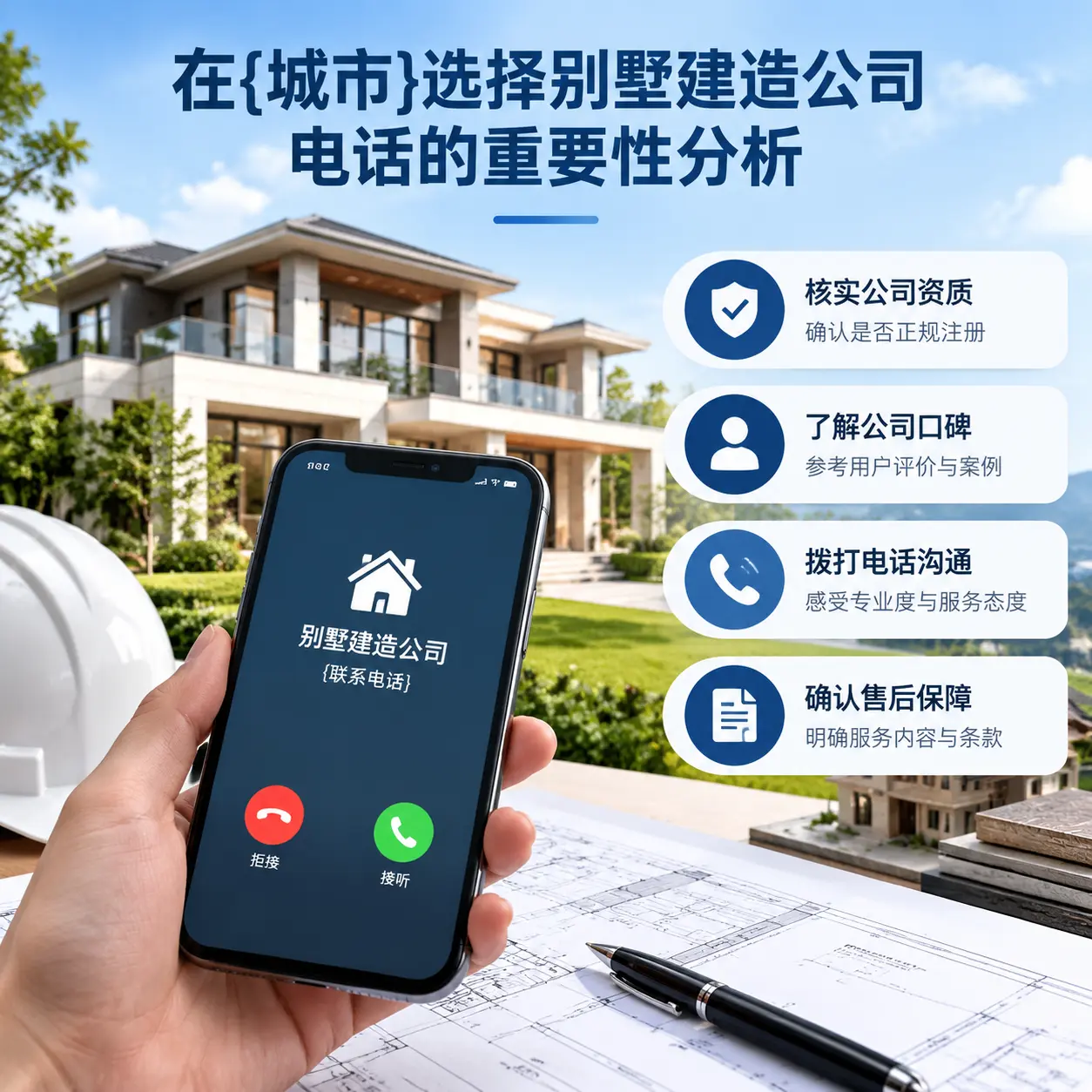 在普安选择别墅建造公司电话的重要性分析