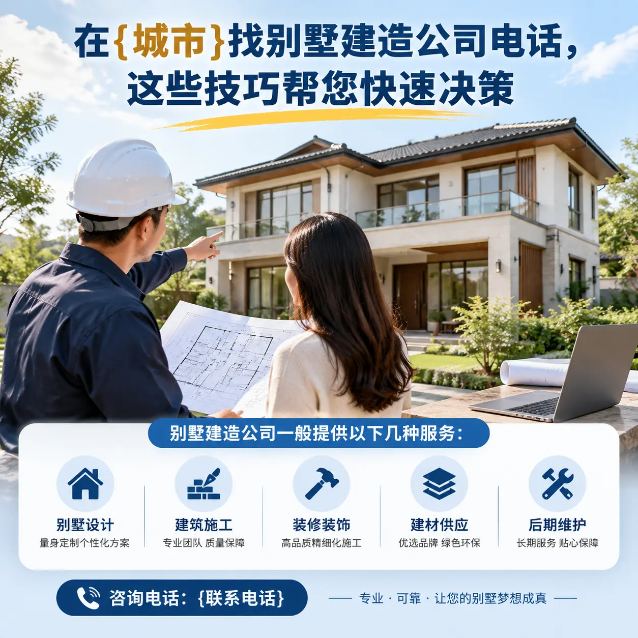 在普安找别墅建造公司电话,这些技巧帮您快速决策