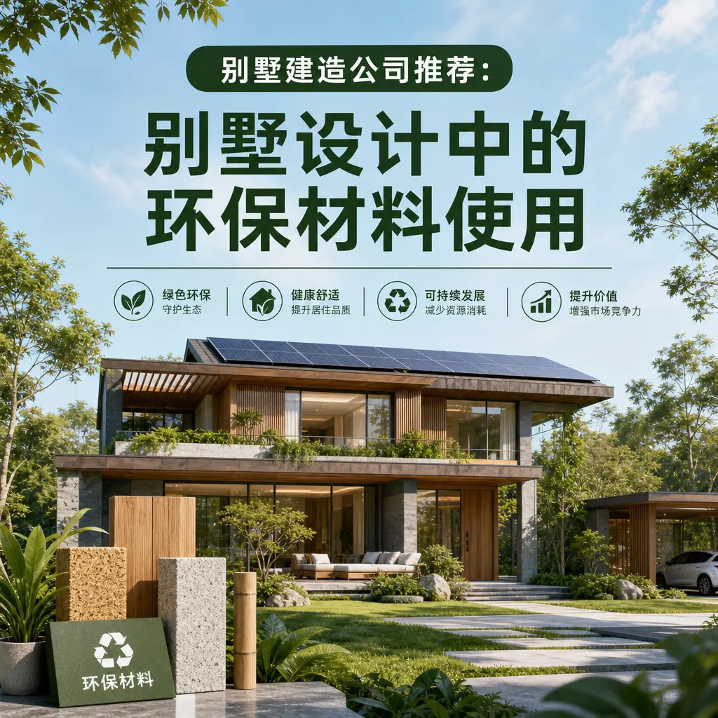别墅建造公司推荐： 普安 别墅设计中的环保材料使用
